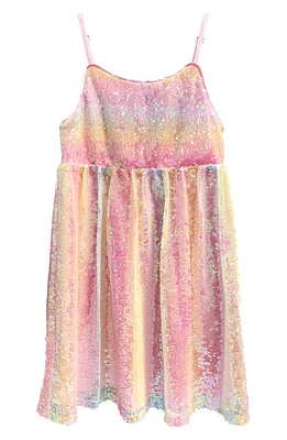 Zunie Kids' Sequin Dress Pink Multi at Nordstrom,