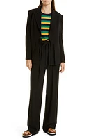 JASON WU Tie Detail Blazer in Black Matte Side at Nordstrom, Size 0