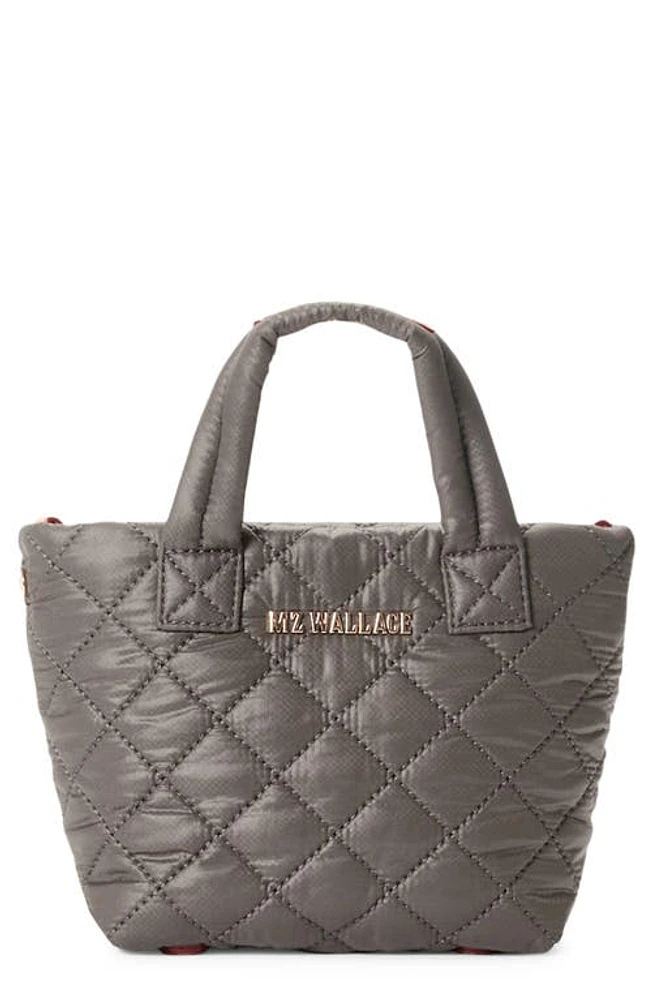 MZ Wallace Petite Metro Deluxe Quilted Nylon Tote in Magnet at Nordstrom