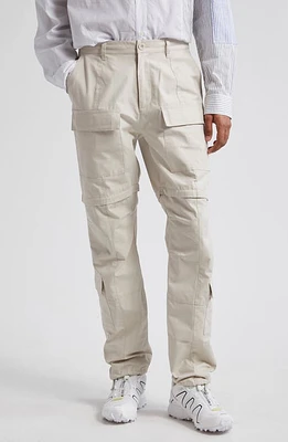 John Elliott Convertible Cotton Ripstop Cargo Pants Tan at Nordstrom,