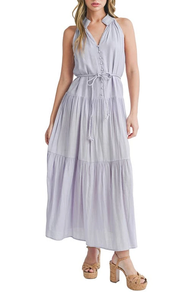 Mila Mae Tiered Maxi Dress Lavender at Nordstrom,