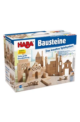 HABA Wooden Building Blocks Playset in Brown at Nordstrom