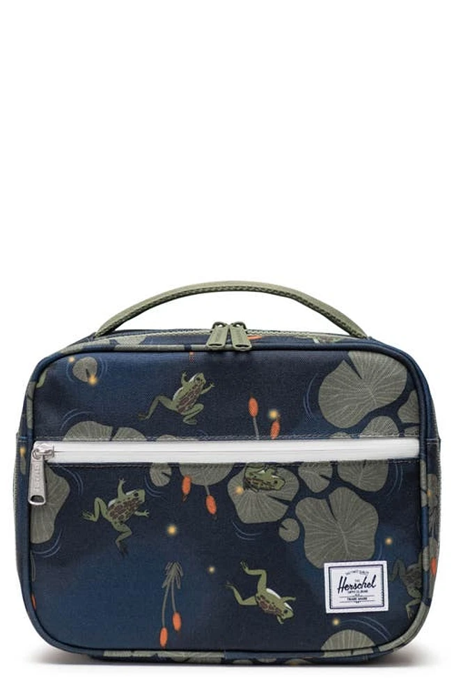 Herschel Supply Co. Kids' Pop Quiz Recycled Polyester Lunchbox in Pond Camo at Nordstrom