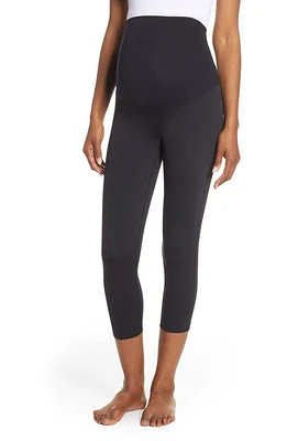 zella Live In Crop Maternity Leggings in Black at Nordstrom, Size Xx-Small