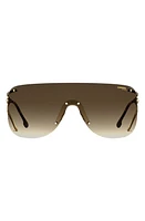 Carrera Eyewear 99mm Shield Sunglasses in Gold Havana/Brown Gradient at Nordstrom