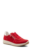 ara Opal Zip Sneaker Red at Nordstrom,