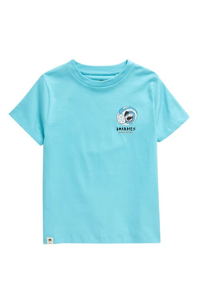 Boardies Kids' Sharky Waters Organic Cotton Graphic T-Shirt Blue at Nordstrom, Y