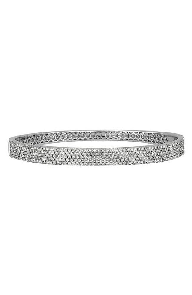 Bony Levy Liora Diamond Bangle Bracelet in 18K White Gold at Nordstrom, Size 7