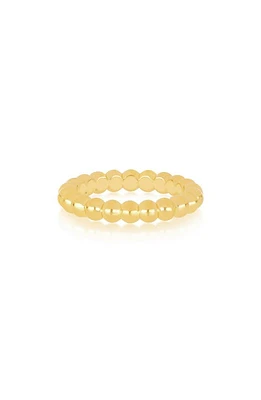 EF Collection Mini Beaded Ring in 14K Yellow Gold at Nordstrom, Size 6