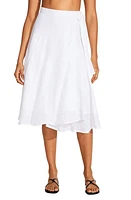 Vitamin A Lana Linen Cover-Up Wrap Midi Skirt Eco at Nordstrom,