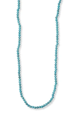 Argento Vivo Sterling Silver Turquoise Beaded Necklace at Nordstrom