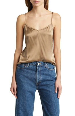 FRAME Silk Camisole Earth at Nordstrom,