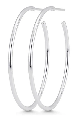 Sara Weinstock Veena Small Hoop Earrings in White Gold at Nordstrom