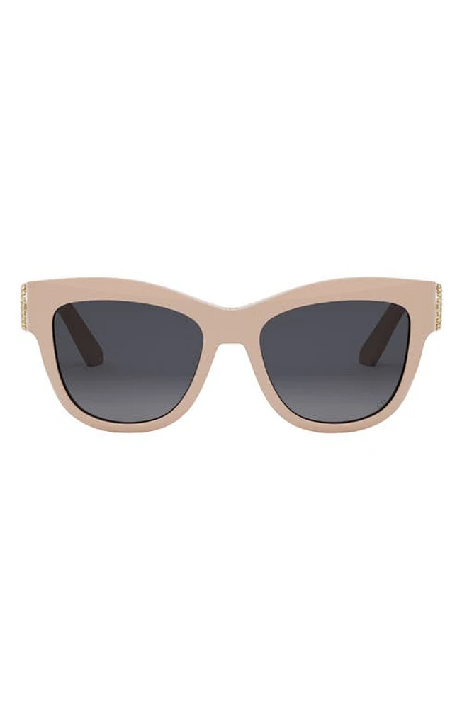 DIOR 30Montaigne B41 54mm Butterfly Sunglasses in Shiny Pink /Gradient Smoke at Nordstrom