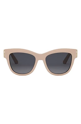 DIOR 30Montaigne B41 54mm Butterfly Sunglasses in Shiny Pink /Gradient Smoke at Nordstrom