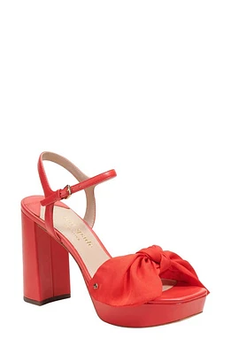 Kate Spade New York lucie ankle strap platform sandal Flame Scarlet at Nordstrom,