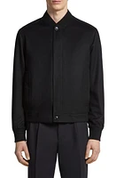 ZEGNA Water Repellent Elements Oasi Cashmere Bomber Jacket Black at Nordstrom, Us