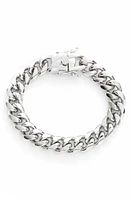 SHYMI Tori Cuban Chain Bracelet in Silver at Nordstrom, Size 7