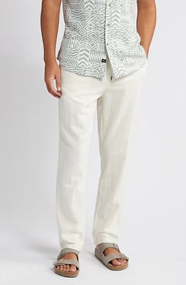 Rails Callum Cotton & Linen Pants in Ecru at Nordstrom, Size Small