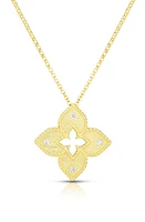 Roberto Coin Venetian Princess Diamond Pendant Necklace in Yellow Gold at Nordstrom, Size 18 In