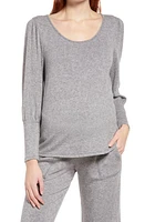 Maternal America Scoop Neck Maternity Top at Nordstrom,