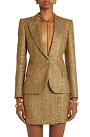 TOM FORD Metallic Tweed Blazer Antique Gold at Nordstrom, Us