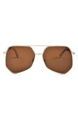 Grey Ant Megalast 59mm Aviator Sunglasses in Gold/Brown at Nordstrom