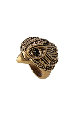 Kurt Geiger London Eagle Cocktail Ring in Crystal Dorado at Nordstrom, Size 8