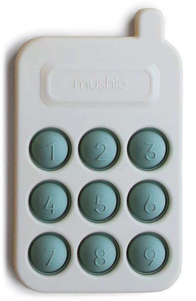 Mushie Phone Press Toy in Cambridge Blue at Nordstrom