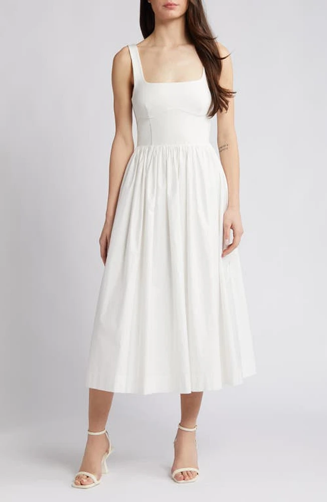 RUE SOPHIE Margo Midi Dress Alabaster at Nordstrom,