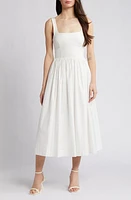 RUE SOPHIE Margo Midi Dress Alabaster at Nordstrom,