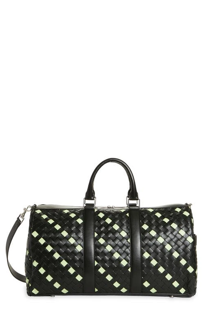 Bottega Veneta Medium Intrecciato Leather Duffle Bag in 3077 Dark Gre-Fene/D. g-Si at Nordstrom