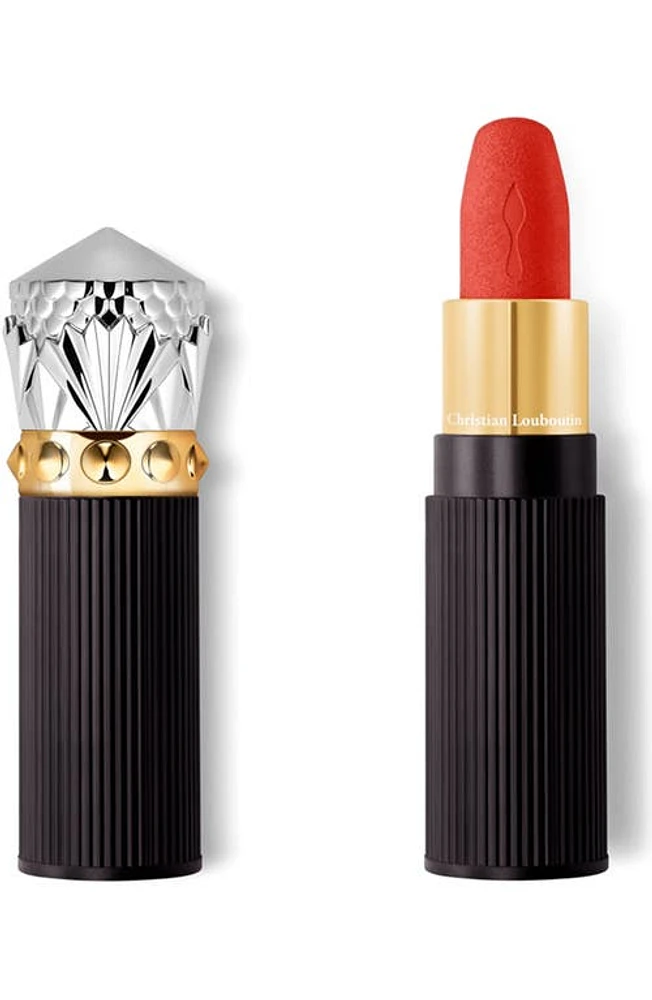 Christian Louboutin Rouge Louboutin Velvet Matte On the Go Lipstick in Porto Pomelo 513 at Nordstrom