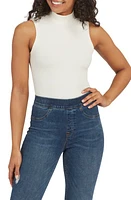 SPANX Suit Yourself Ribbed Mock Neck Sleeveless Smoother Bodysuit at Nordstrom,