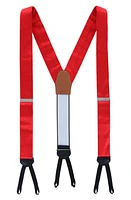 Trafalgar Sutton Silk Formal Suspenders in Red at Nordstrom