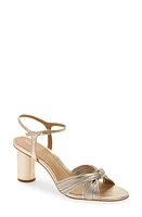 Reformation Petra Ankle Strap Sandal Gold/Silver at Nordstrom,