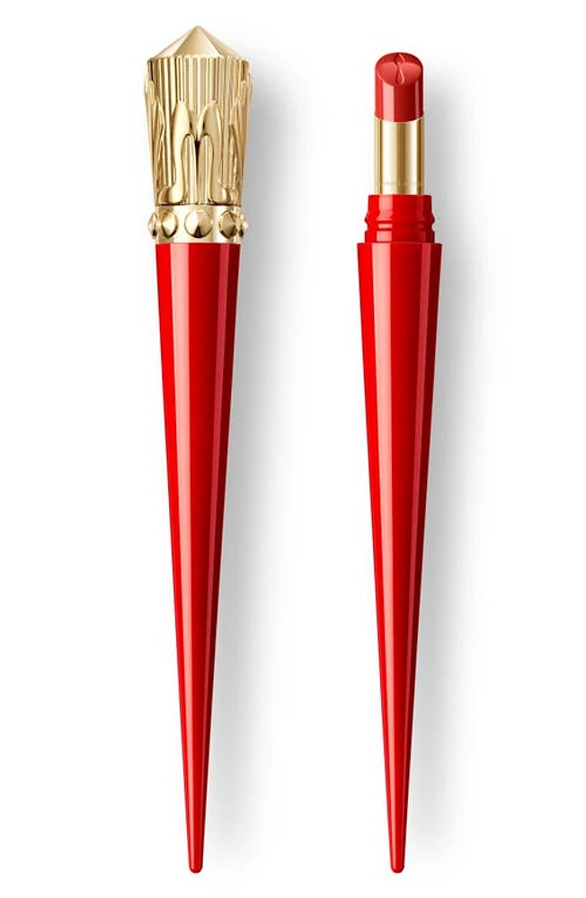 Christian Louboutin Rouge Stiletto Glossy Shine Lipstick in Rodeo Tomato at Nordstrom