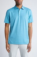 Peter Millar Drum Stripe Performance Jersey Polo at Nordstrom,