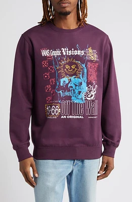 Vans Visions Graphic Sweatshirt Blackberry Wine at Nordstrom,