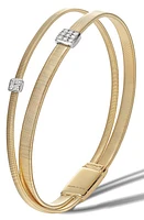 Marco Bicego Masai Crossover Diamond Bracelet in Yellow Gold at Nordstrom, Size 6.75 In