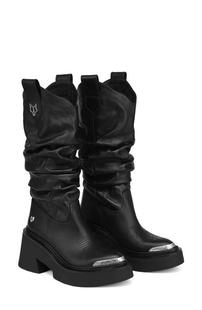 NAKED WOLFE Stable Platform Slouchy Cowboy Boot at Nordstrom,