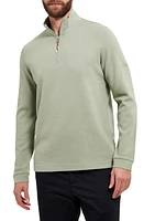 Sealskinz Forncet Quarter Zip Organic Cotton Pullover Green at Nordstrom,