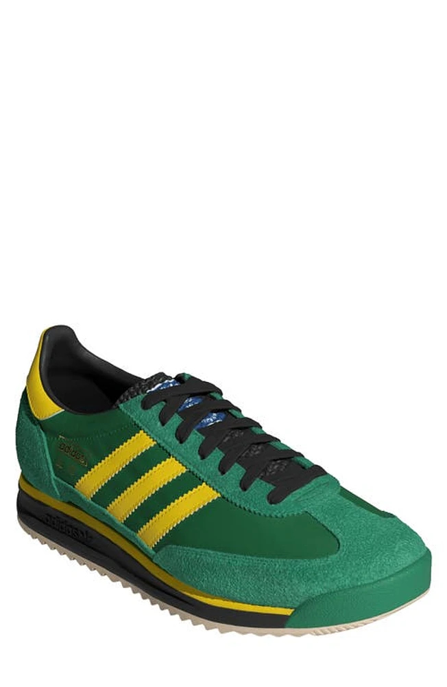 adidas Gender Inclusive SL 72 RS Sneaker Green/Yellow/Cblack at Nordstrom, Women's