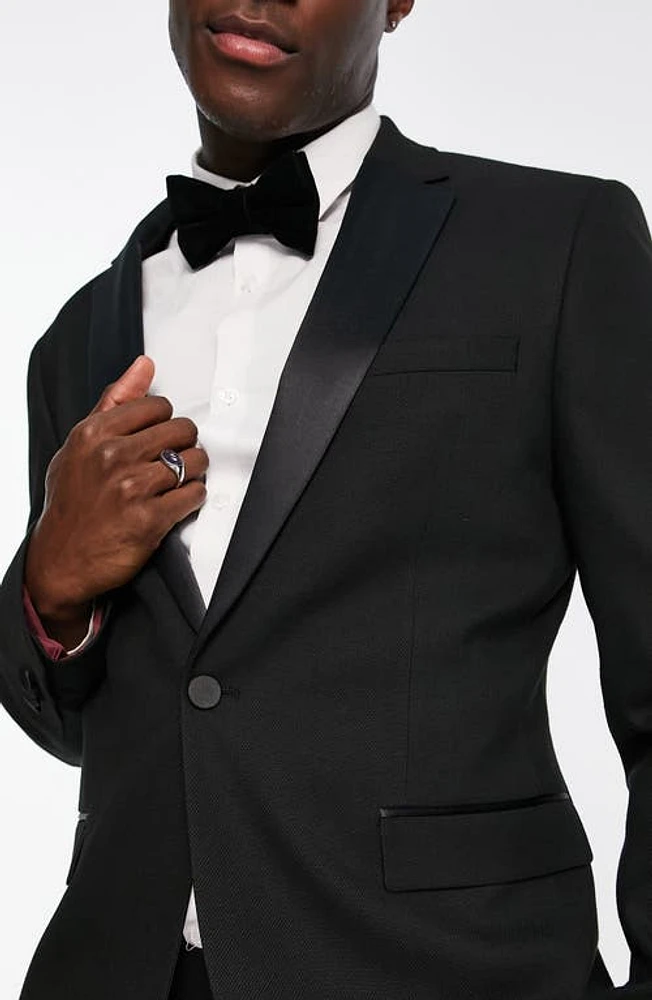 Topman Skinny Tuxedo Jacket in Black at Nordstrom, Size 36R