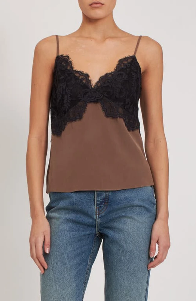 Rebecca Minkoff Lace Trim Silk Camisole at Nordstrom,