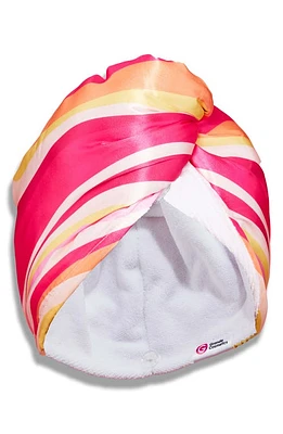 Grande Cosmetics GrandeHAIR Reversible Microfiber & Satin Twist Towel in Pink at Nordstrom