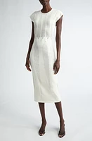 Giambattista Valli Mixed Stitch Midi Sweater Dress Ivory at Nordstrom, Us