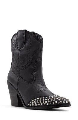 ALDO Omaha Western Bootie Black at Nordstrom,