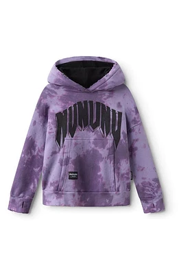 Nununu Kids' Rawk-Nu-Roll Tie Dye Hoodie Cloudy Mauve Mist at Nordstrom