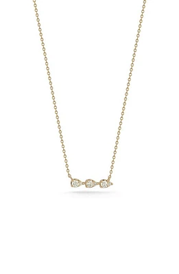 Dana Rebecca Designs Sophia Ryan Teardrop Bar Pendant Necklace in Yellow Gold at Nordstrom, Size 18